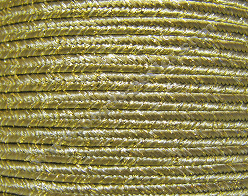 Textil - Soutache METALLICUM - 3mm - Aurum Antique Gold (Oro Antiguo Aurum) (100 metros)