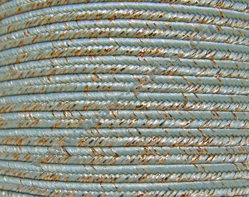 Textil - Soutache METALLICUM - 3mm - Cuprum Placid Blue (100 metros)