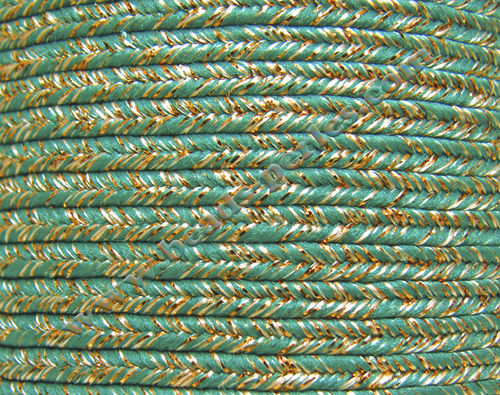 Textil - Soutache METALLICUM - 3mm - Cuprum Persian Turquoise (100 metros)