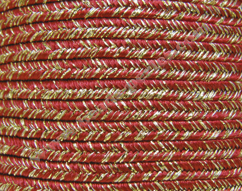 Textil - Soutache METALLICUM - 3mm - Aurum Cherry (Guinda Aurum) (100 metros)