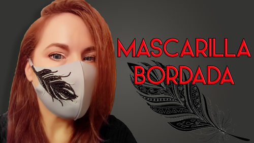 Kit YouTube - Mascarilla Bordada - Color 01