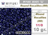 RR04494 - Miyuki - Rocalla - 11/0 - DURACOAT Opaque Dark Navy Blue (10 gramos)
