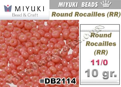 RR04464 - Miyuki - Rocalla - 11/0 - DURACOAT Opaque Light Watermelon (10 gramos)