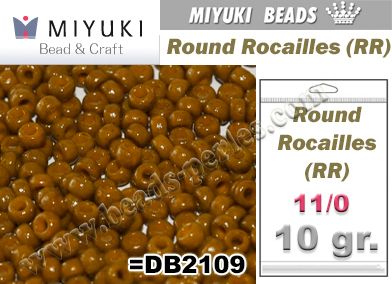 RR04559 - Miyuki - Rocalla - 11/0 - DURACOAT Opaque Sienna (10 gramos)