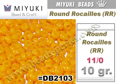 RR04453 - Miyuki - Rocalla - 11/0 - DURACOAT Opaque Light Squash (10 gramos)
