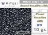 RR00451 - Miyuki - Rocalla - 8/0 - Metallic Gunmetal (10 gramos)