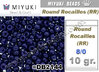 RR04494 - Miyuki - Rocalla - 8/0 - DURACOAT Opaque Dark Navy Blue (10 gramos)