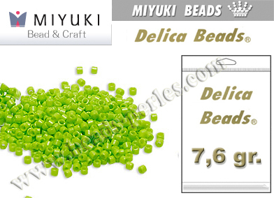 DB2121 - Miyuki - Delica - 11/0 - DURACOAT Opaque Kiwi (bolsa de 7,6 gr.)