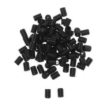 Tope cilíndrico para goma - 7x9mm - Silicona - Color Negro (4 Uds.)