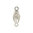 Conector - Oval - 20x8mm - Color plata (2 Uds.)