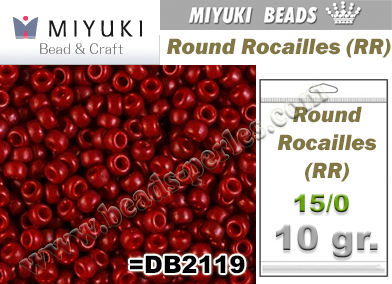 RR04469 - Miyuki - Rocalla - 15/0 - DURACOAT Opaque Jujube (10 gramos)