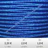 Textil - Soutache Metalizado - 3mm - Gentian Blue (2 metros)