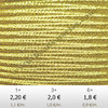 Textil - Soutache Metalizado - 3mm - Pale Gold (2 metros)