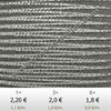 Textil - Soutache Metalizado - 3mm - Nickel (2 metros)