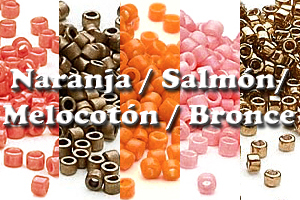 Naranja / Salmón / Melocotón / Bronce